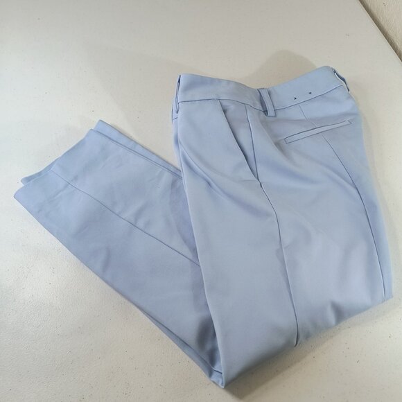 Express Columnist Ankle Low Rise Size 00 Short Light Blue Stretch Pants - Picture 4 of 9